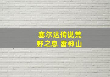 塞尔达传说荒野之息 雷神山